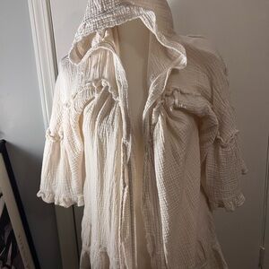 SOLD!!!    Ces Femme Cream Hooded Jacket
